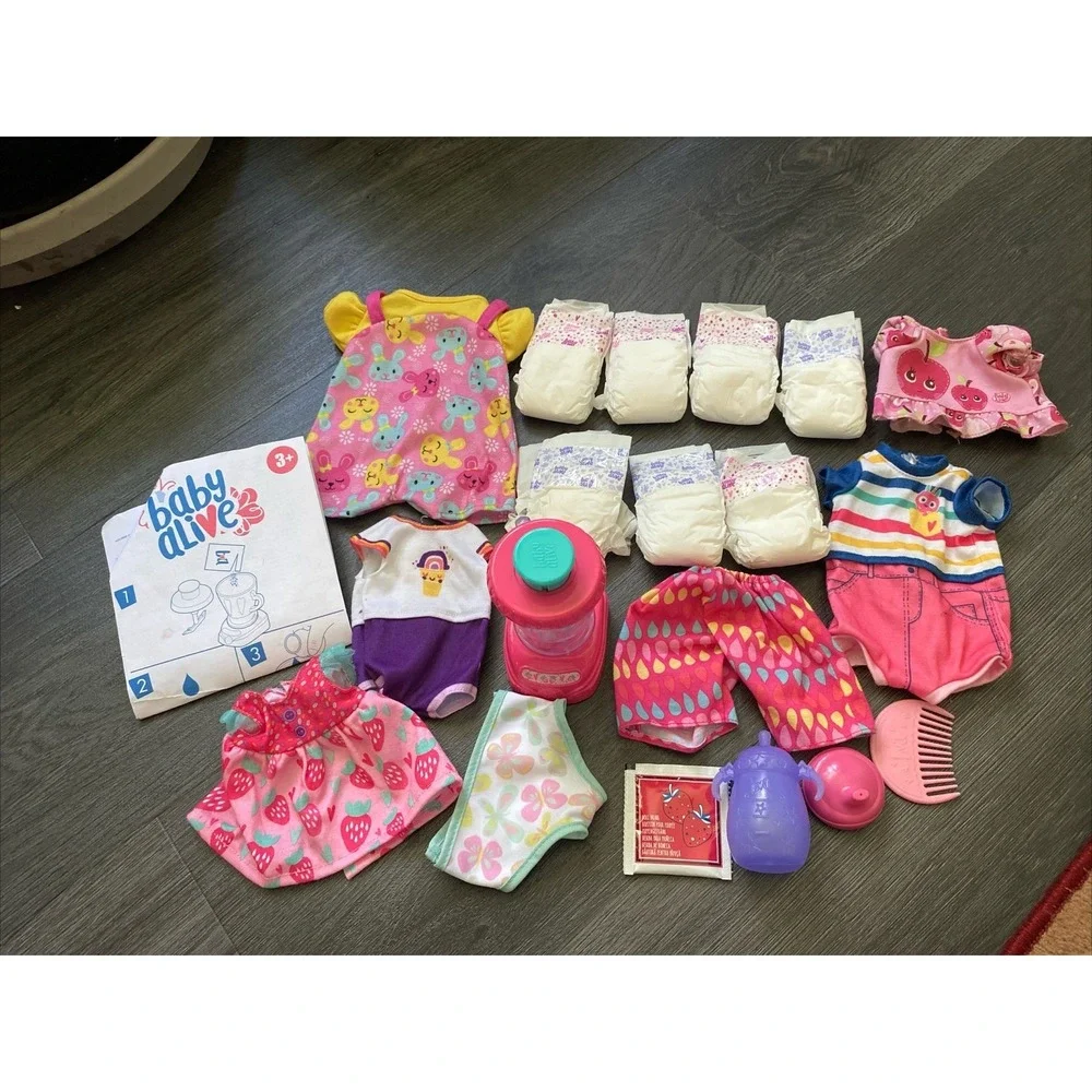 Baby Alive Magical Mixer Doll Accessories Only Food Diapers ect...